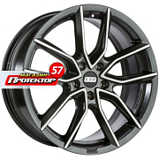 Диск 8.5x19 5x114.3 ET45 D82 BBS XA0104 Black + Diamond Cut