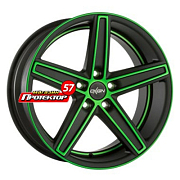 Диск 8.5x19 5x108 ET45 D72.6 Oxigin 18 Concave green polish matt
