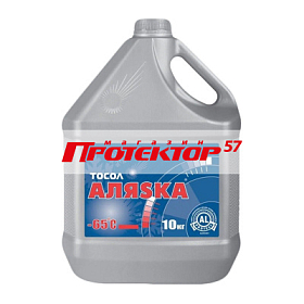 Тосол Аляска А-65 готовый -65C синий 10 кг