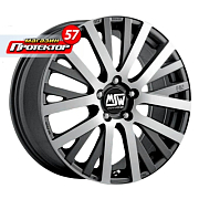 Диск 7x16 5x112 ET35 D73.1 MSW 18 Matt Gun Metal Full Polished