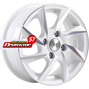 Диск 5.5x13 4x100 ET35 D67.1 СКАД Спарта Алмаз белый