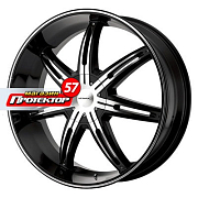 Диск 9x20 5x114.3 ET38 D72.62 KMC KM665 Black/Machined