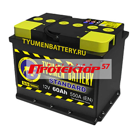 Аккумулятор TYUMEN STANDARD 60.1 А/ч L+ Прямая EN550A 240x175x190 Стандартные