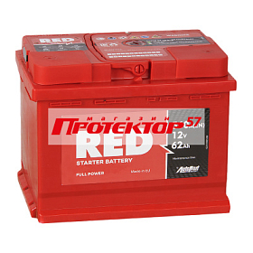Аккумулятор RED technolgy 62 А/ч R+ Обратная EN562A 242x175x190 Стандартные
