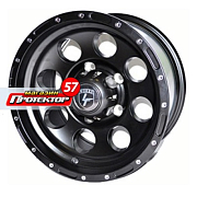 Диск 8x16 5x139.7 ET30 D110 LF Works LF087 Matt Black Chrome Rivets