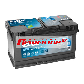 Аккумулятор EXIDE StartStop EFB 75 А/ч R+ Обратная EN730A 315х175х175 Стандартные