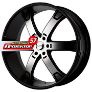 Диск 9x20 6x114.3 ET15 D72.62 KMC KM671 Black/Machined