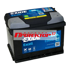 Аккумулятор EXIDE 60 А/ч R+ обратная EN540А 242x175x175 Стандартные