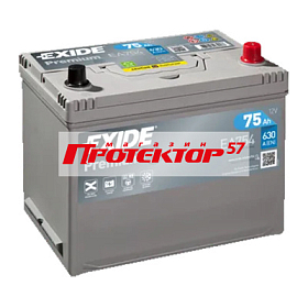 Аккумулятор EXIDE Premium 75 А/ч R+ Обратная EN630A 272x170x225 Выносные