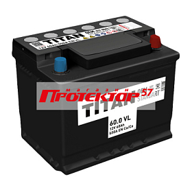 Аккумулятор TITAN 60 А/ч R+ Обратная EN650A 242x175x190 Стандартные