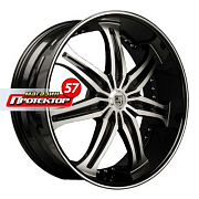 Диск 8.5x20 5x127 ET15 D78.1 Lexani LX7 Black/Machined