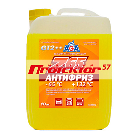 Антифриз AGA Z-65 готовый -65C желтый 10 кг