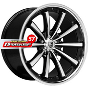 Диск 10.5x20 5x120 ET35 D74.1 Lexani CVX55 Flat Black/Machined/Chrome Lip