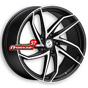 Диск 9x20 5x112 ET25 D66.6 Eta Beta Heron Black Matt Polish