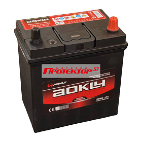 Аккумулятор AOKLY ASIA 36 А/ч R+ Обратная EN430А 195x127x220 Тонкие вынос