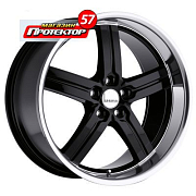 Диск 8x17 5x114.3 ET37 D60.1 Lumarai Morro Gloss Black Mirror Lip