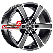 Диск 8x18 6x139.7 ET35 D67.1 OZ Racing Sahara 6 Matt Graphite Diamond Cut