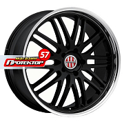 Диск 8.5x20 5x130 ET45 D71.6 Victor Le Mans Gloss Black Mirror Cut Lip