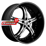 Диск 8.5x20 5x112 ET32 D74.1 Lexani LSS5 Black/Machined