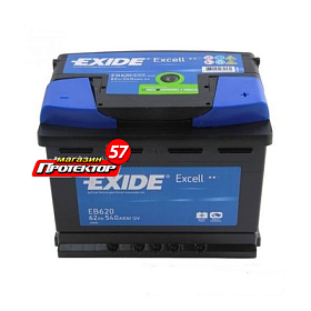 Аккумулятор EXIDE 62 А/ч R+ обратная EN540A 242x175x190 Стандартные