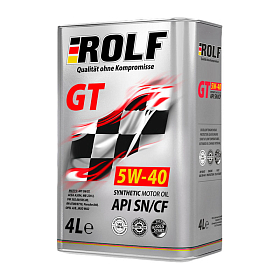 Rolf Gt 5W40 синтетическое 4л