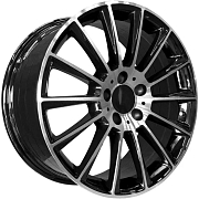 Диск Литой 8x18 PCD 5x112 ET43 D66.6 PDW 5459 Gloss Black Machine Face