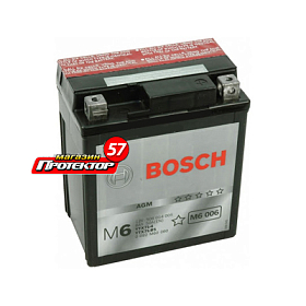 Аккумулятор Bosch 6 А/ч R+ обратная EN50A 114x71x131 Болтовые мото