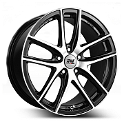 Диск 8x18 5x112 ET35 D66.6 Racing Wheels H-740 BK F/P