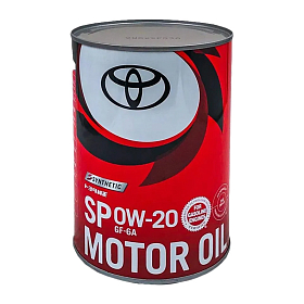 Toyota 0W20 SP синтетическое 1л