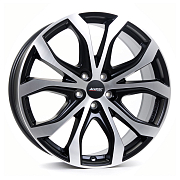 Диск 8.5x19 5x112 ET55 D66.5 ALUTEC W10X Racing Black Front Polished