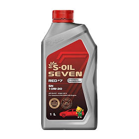 S-Oil SEVEN RED #7 SN 10W30 Синтетическое 1л