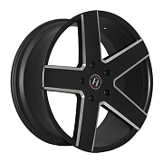 Диск 9.5x22 5x139.7 ET15 D78.1 Harp Y-15 satin-black__precision-milling