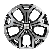 Диск 6.5x17 5x114.3 ET50 D67.1 Khomen Wheels Y-Spoke 710 Black-FP