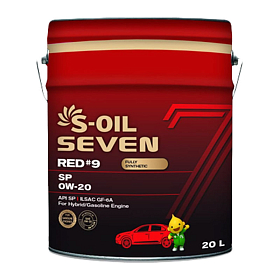S-Oil SEVEN RED #9 0W20 SP синтетическое 20л