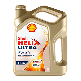 Shell Helix Diesel Ultra 5W40 синтетическое 4л