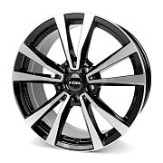 Диск 9x20 5x112 ET35 D66.5 Rial M12X Diamant black front polished