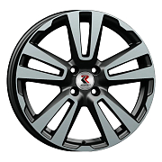 Диск 6.5x17 4x100 ET43 D60.1 RepliKey Vesta SW Cross (239) BK/FP