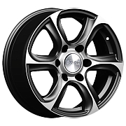 Диск 7.5x17 6x139.7 ET25 D106.2 СКАД Скала Алмаз матовый