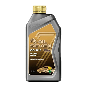 S-Oil SEVEN GOLD #9 0W40 A3/B4 синтетическое 1л
