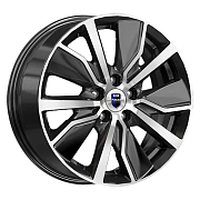 Диск 6.5x16 5x105 ET38 D56.6 K&K КС961 алмаз чёрный