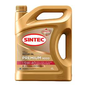 Sintec PREMIUM 9000 5W40 SN/CF A3/B4 синтетическое 4л 