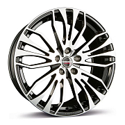 Диск 8.5x19 5x114.3 ET45 D72.5 BORBET RB Black polished