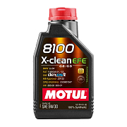Motul 8100 X-CLEAN FE 5W30 C2/C3 SN/CF Синтетическое 1л
