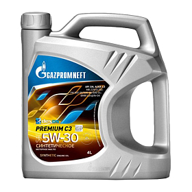 Gazpromneft Motor Oil Premium C3 5W30 синтетическое 4л
