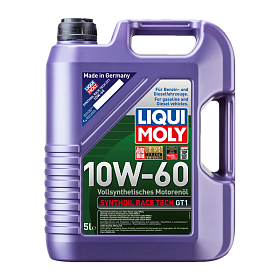 Liqui Moly Synthoil Race Tech GT1 10W60 SN A3/B4 синтетическое 5л