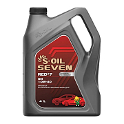 S-Oil SEVEN RED #7 SN 10W40 CF/SN синтетическое 4л