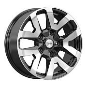 Диск Литой 7x17 PCD 5x139.7 ET40 D98 iFree Трикстер (КС1170) Алмаз черный
