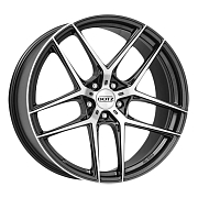 Диск 9x19 5x112 ET44 D70.1 Dotz LagunaSeca dark GUNMETAL FRONT POLISHED