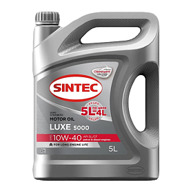 SINTEC Luxe 5000 10W40 SL/CF Полусинтетичекое 5л