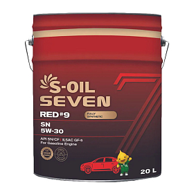 S-Oil SEVEN RED #9 SN 5W30 CF/SN синтетическое 20л